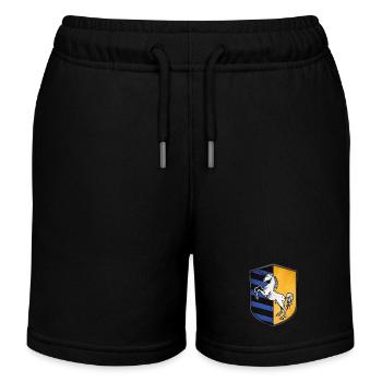 Coat of arms unicorn - Kids Organic Sweat Shorts by Stanley/Stella - black - Front