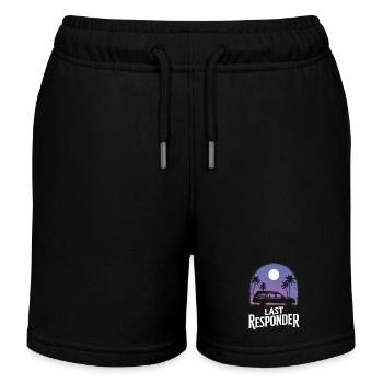 Bestatter Leichenwagen Leichenbestatter - Kinder Organic Joggingshorts Mini Bolter von Stanley/Stella - Schwarz - Vorne
