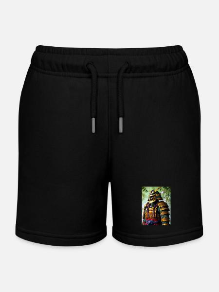 L’Oni d’or - Short de jogging enfant bio Stanley/Stella - noir