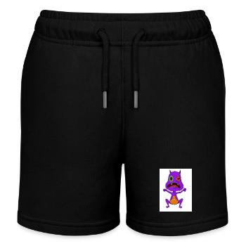 Ungeheuer - Kinder Organic Joggingshorts Mini Bolter von Stanley/Stella - Schwarz - Vorne