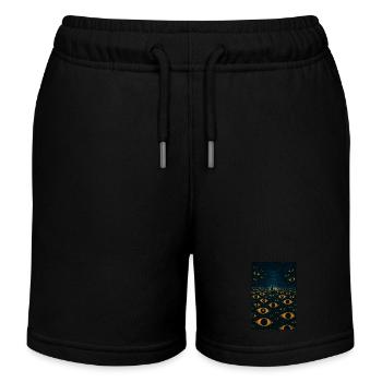 Surrealer Ozean der Augen Mitternachtsfahrt - Kinder Organic Joggingshorts Mini Bolter von Stanley/Stella - Schwarz - Vorne