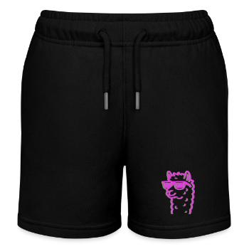 lama sonnenbrille - Kinder Organic Joggingshorts Mini Bolter von Stanley/Stella - Schwarz - Vorne