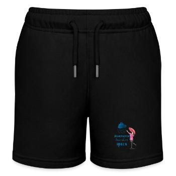 Rain Ryberg – Words to wear - Kinder Organic Joggingshorts Mini Bolter von Stanley/Stella - Schwarz - Vorne