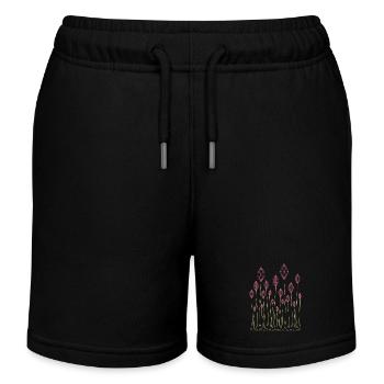 Plants Decorative - Kids Organic Sweat Shorts by Stanley/Stella - black - Front