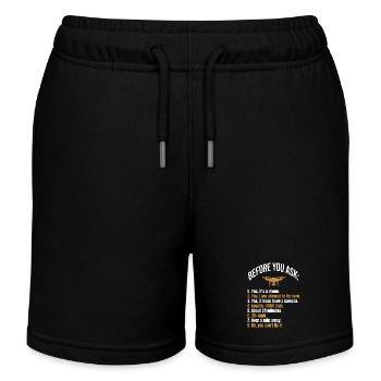 Before you ask Drone - Kinder Organic Joggingshorts Mini Bolter von Stanley/Stella - Schwarz - Vorne