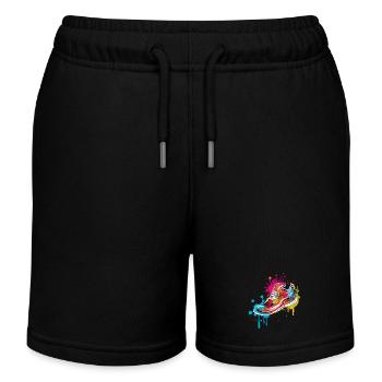 Sneaker Graffiti - Kids Organic Sweat Shorts by Stanley/Stella - black - Front