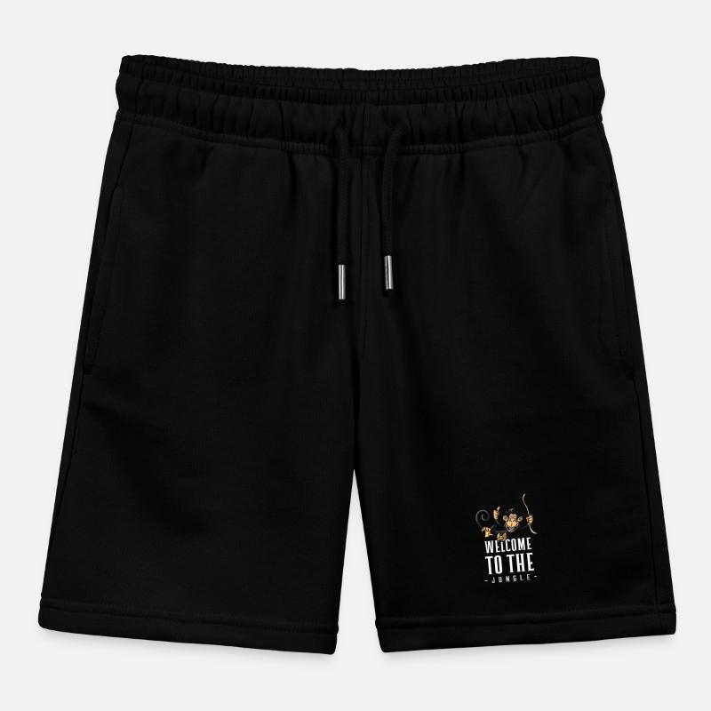 Jungle Affe Willkommensdesign Kinder Organic Joggingshorts Mini Bolter von Stanley/Stella