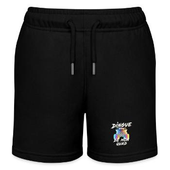 Quad: Verrücktes Quad-T-Shirt, quad bunt - Kinder Organic Joggingshorts Mini Bolter von Stanley/Stella - Schwarz - Vorne