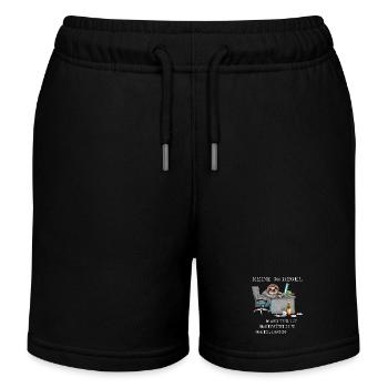 Faultier 3G Regel Bürohumor Geschenk Kollege - Kinder Organic Joggingshorts Mini Bolter von Stanley/Stella - Schwarz - Vorne