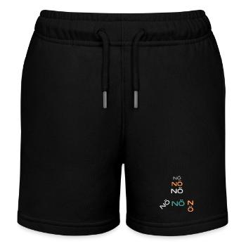 NÖ nö nö - Kinder Organic Joggingshorts Mini Bolter von Stanley/Stella - Schwarz - Vorne