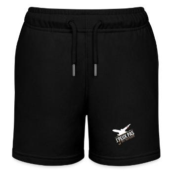 J'peux pas j'ai avion - Short de jogging enfant bio Stanley/Stella - noir - Devant