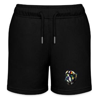 Bulldog Pilot - Kids Organic Sweat Shorts by Stanley/Stella - black - Front