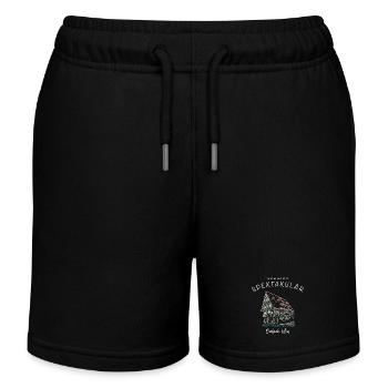 Ulm ist schräg und spektakulär, kultiges Haus - Kinder Organic Joggingshorts Mini Bolter von Stanley/Stella - Schwarz - Vorne