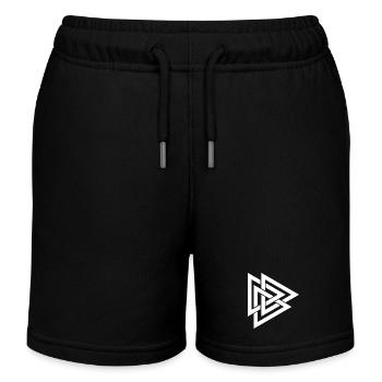 Symbole norvégien -FRONT - Short de jogging enfant bio Stanley/Stella - noir - Devant
