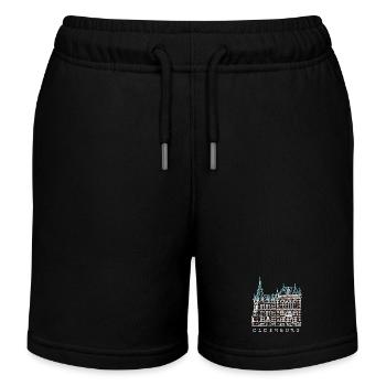 Oldenbourg, Vieille ville, Allemagne Dessin - Short de jogging enfant bio Stanley/Stella - noir - Devant