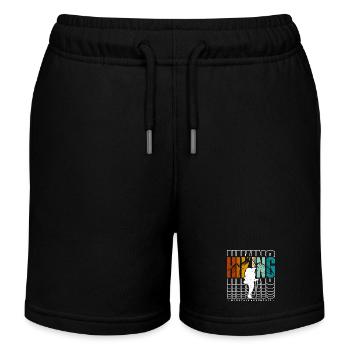 Wandern Abenteuer in den Bergen - Kinder Organic Joggingshorts Mini Bolter von Stanley/Stella - Schwarz - Vorne