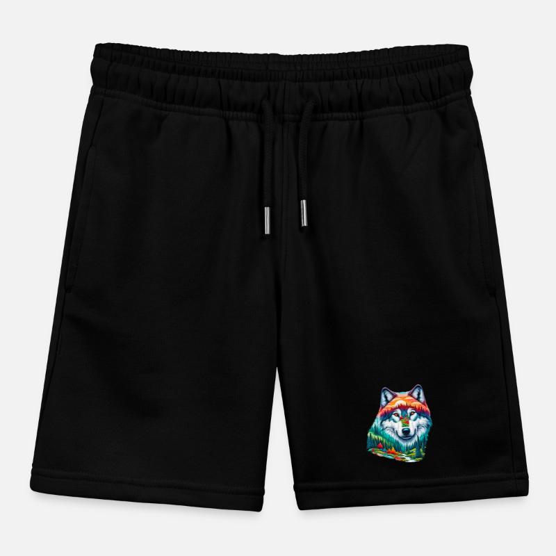 Wolf Kids Organic Sweat Shorts by Stanley/Stella