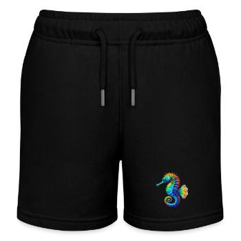 Hippocampe - Short de jogging enfant bio Stanley/Stella - noir - Devant