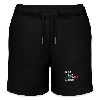Italien Italiener Vaffanculo - Kinder Organic Joggingshorts Mini Bolter von Stanley/Stella - Schwarz - Vorne