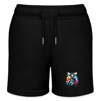 Lémurien - Short de jogging enfant bio Stanley/Stella - noir - Devant