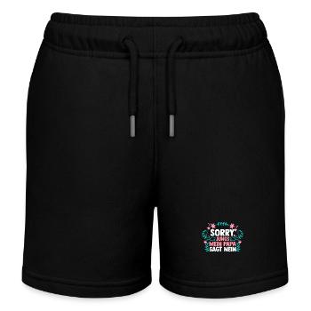 Töchter Tochter - Kinder Organic Joggingshorts Mini Bolter von Stanley/Stella - Schwarz - Vorne