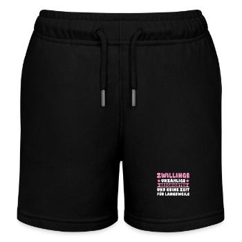 Maman de jumeaux - Short de jogging enfant bio Stanley/Stella - noir - Devant