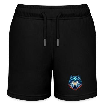 Wolf - Kinder Organic Joggingshorts Mini Bolter von Stanley/Stella - Schwarz - Vorne