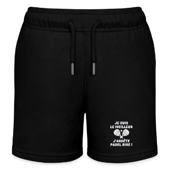 Padel, Padelschläger, Padel-Fan - Kinder Organic Joggingshorts Mini Bolter von Stanley/Stella - Schwarz - Vorne