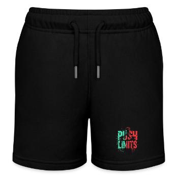 Gym Shirt Push Limit - Kids Organic Sweat Shorts by Stanley/Stella - black - Front