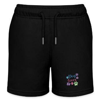 Dog Lovers - Kids Organic Sweat Shorts by Stanley/Stella - black - Front