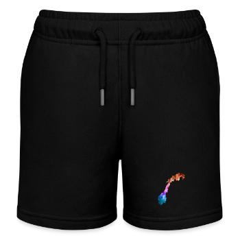 Norway - Norge - Norwegen - Flagge - Skandinavien - Kinder Organic Joggingshorts Mini Bolter von Stanley/Stella - Schwarz - Vorne