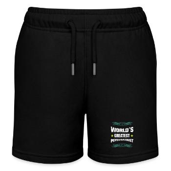 Weltbester Psychiater - Kinder Organic Joggingshorts Mini Bolter von Stanley/Stella - Schwarz - Vorne