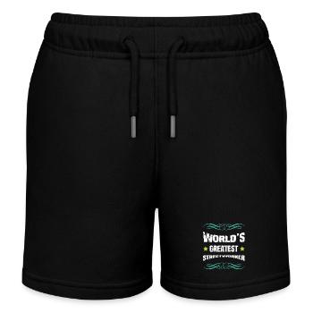 Weltbester Straßenarbeiter - Kinder Organic Joggingshorts Mini Bolter von Stanley/Stella - Schwarz - Vorne