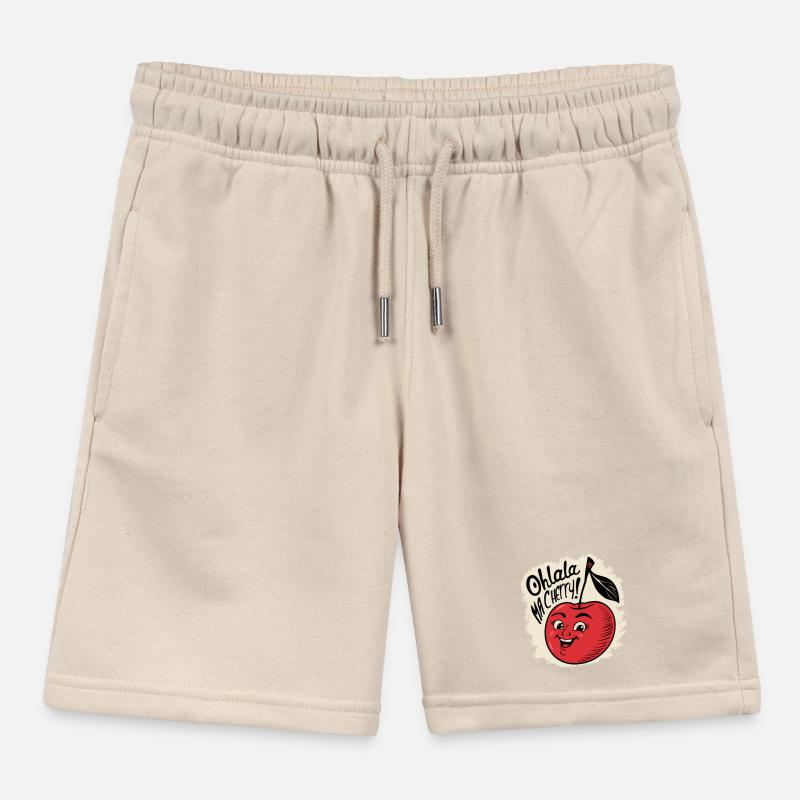Ohlala Ma Kirsche Geschenkidee Süßes Mädchen Kinder Organic Joggingshorts Mini Bolter von Stanley/Stella