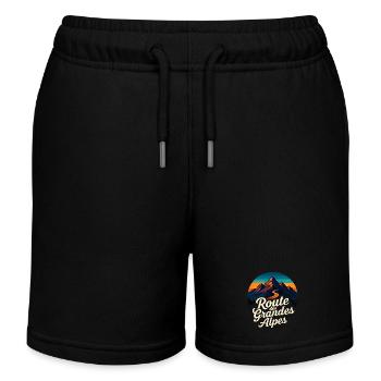 Route des Grandes Alpes Vintage - Kids Organic Sweat Shorts by Stanley/Stella - black - Front