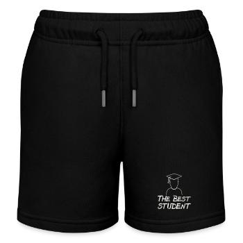 Der Beste Student – Abschlussmotiv - Kinder Organic Joggingshorts Mini Bolter von Stanley/Stella - Schwarz - Vorne