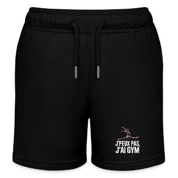 Je Peux Pas J'ai Gym | Gymnastique Cadeau | gym - Short de jogging enfant bio Stanley/Stella - noir - Devant