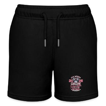 Big Sister 2026 Pregnancy Baby - Kids Organic Sweat Shorts by Stanley/Stella - black - Front
