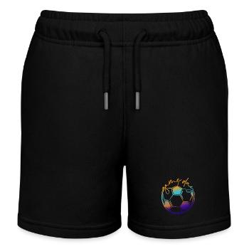 Game Day | Soccer Player - Kinder Organic Joggingshorts Mini Bolter von Stanley/Stella - Schwarz - Vorne
