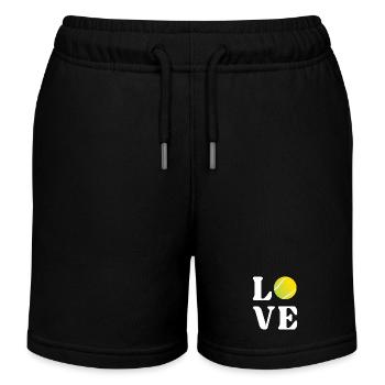 Tennis-Liebhaber - Kinder Organic Joggingshorts Mini Bolter von Stanley/Stella - Schwarz - Vorne