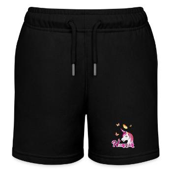 Hannah , Mädchenname, Lieblingsname - Kinder Organic Joggingshorts Mini Bolter von Stanley/Stella - Schwarz - Vorne
