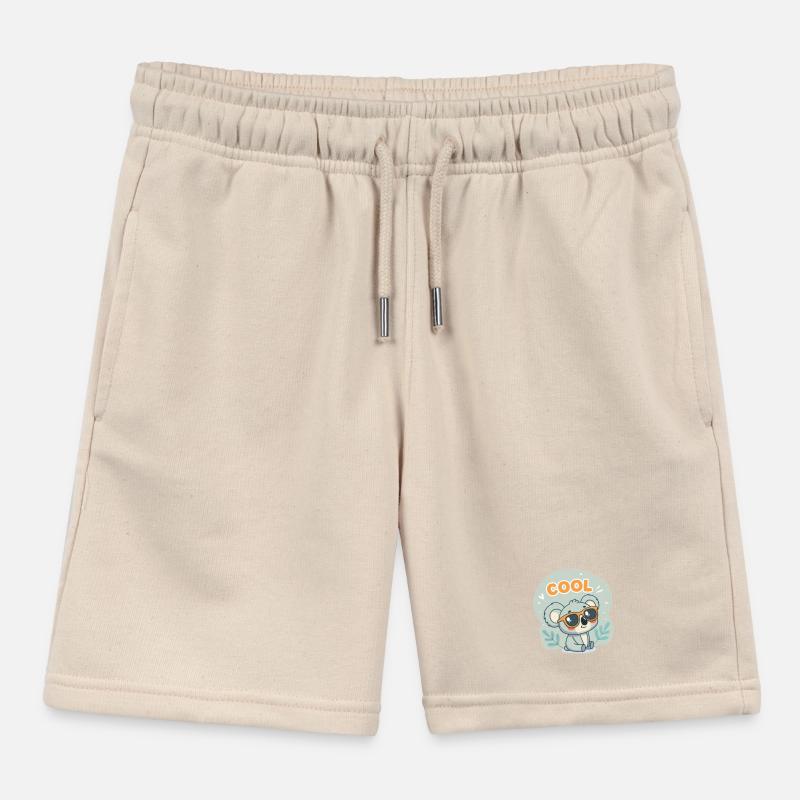 Koala Cool mit orangefarbener Brille Kinder Organic Joggingshorts Mini Bolter von Stanley/Stella
