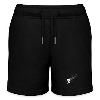 Skifahren Skifahrer Ski Skiurlaub  - Kinder Organic Joggingshorts Mini Bolter von Stanley/Stella - Schwarz - Vorne