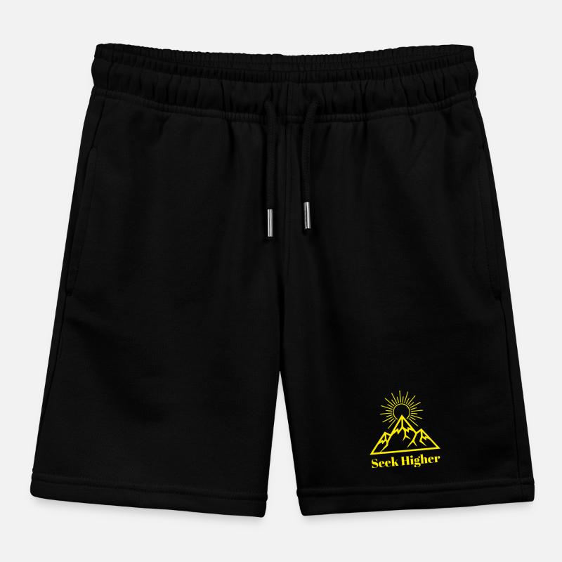 Seek Higher Summit Glow Kids Organic Sweat Shorts by Stanley/Stella