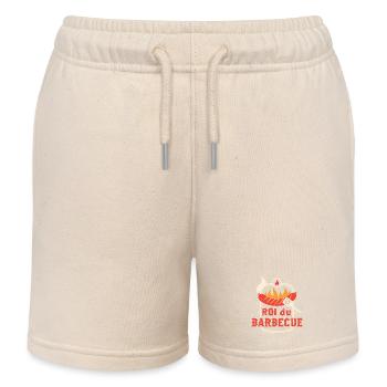 Roi du Barbecue – Champion du Grille - Short de jogging enfant bio Stanley/Stella - écru doux - Devant