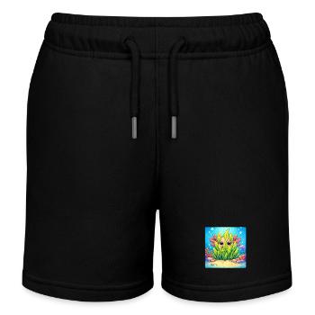 Charme caché sous-marin - Short de jogging enfant bio Stanley/Stella - noir - Devant