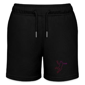 Geschenkidee für den Handballspieler mit Teamsport - Kinder Organic Joggingshorts Mini Bolter von Stanley/Stella - Schwarz - Vorne
