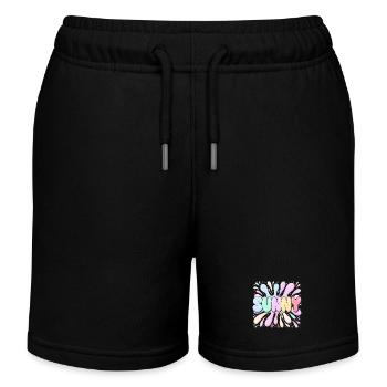 Bubble Burst SUNNY - Kids Organic Sweat Shorts by Stanley/Stella - black - Front