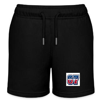 67 Patriotische Zahl - Kinder Organic Joggingshorts Mini Bolter von Stanley/Stella - Schwarz - Vorne