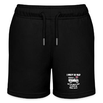 I_Got_to_Play_4x4 - Kids Organic Sweat Shorts by Stanley/Stella - black - Front